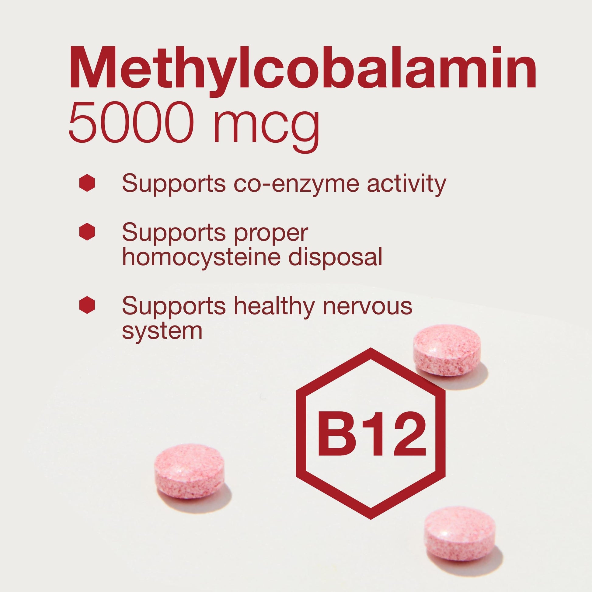 Protocol Methyl B12 5,000mcg - Vitamin B12 for Homocysteine Metabolism* - Supports Brain Health & Healthy Nervous System* - Kosher, Halal & Vegan - 60 Lozenges Nirvana Guru