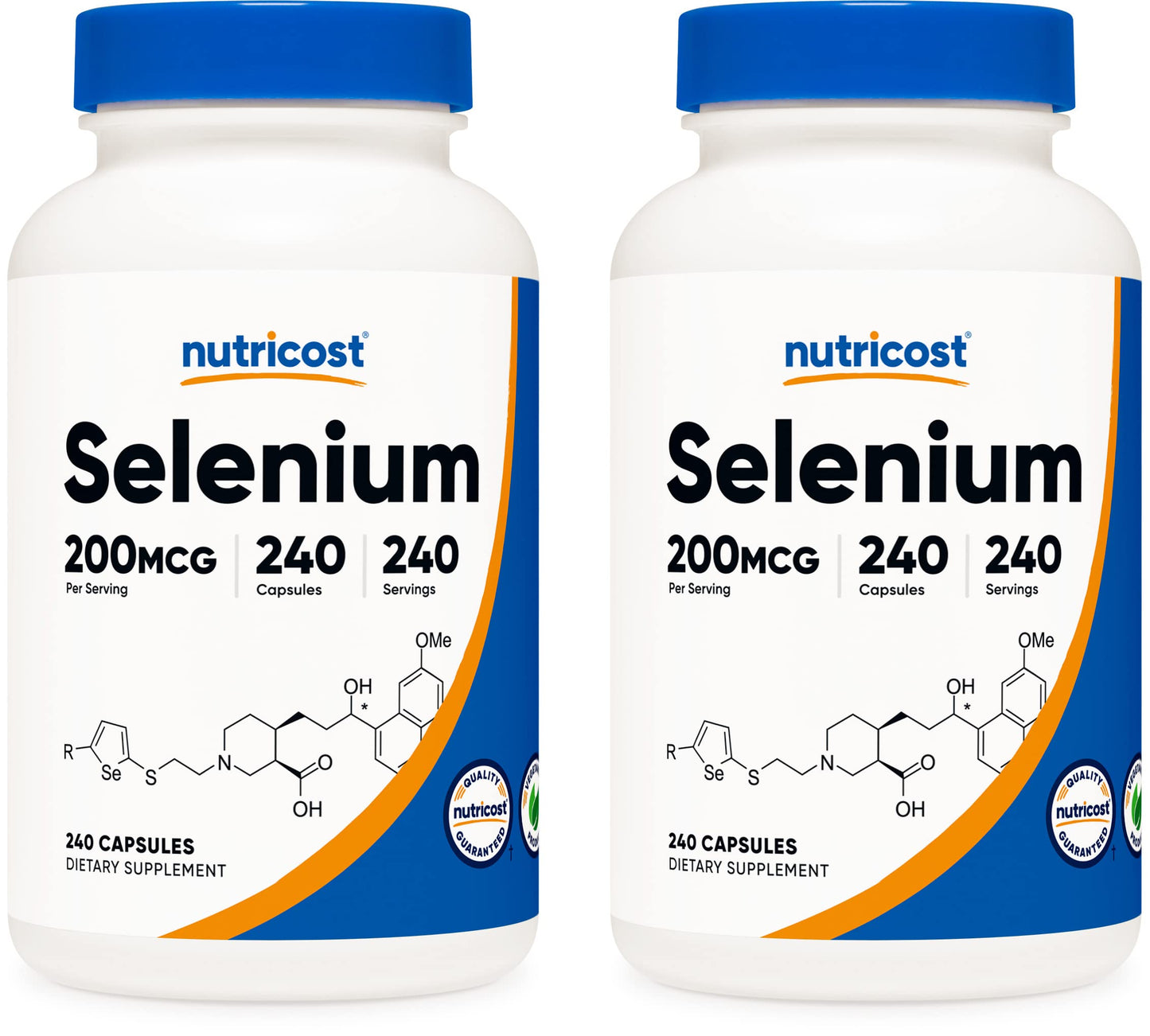 Nutricost Selenium 200mcg, 240 Vegetarian Capsules, Non-GMO, Gluten Free L-Selenomethionine Nirvana Guru
