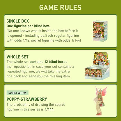 POP MART Peach Riot Punk Fairy Series Figures, Peach Riot Blind Box Figures, Random Design Action Figures Collectible Toys Home Decorations, Holiday Birthday Gifts for Girls and Boys, Single Box nirvanaguru