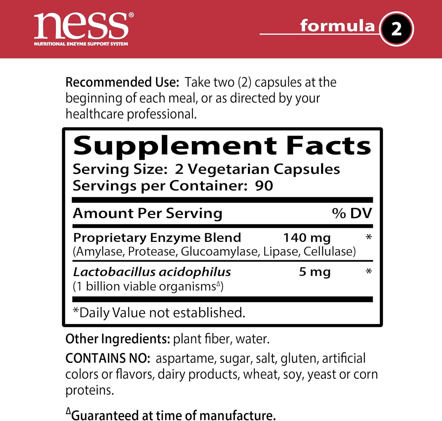 Ness Enzymes- Starch Digest #2 180 vegcaps - Nirvana Guru