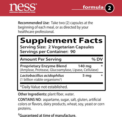 Ness Enzymes- Starch Digest #2 180 vegcaps - Nirvana Guru
