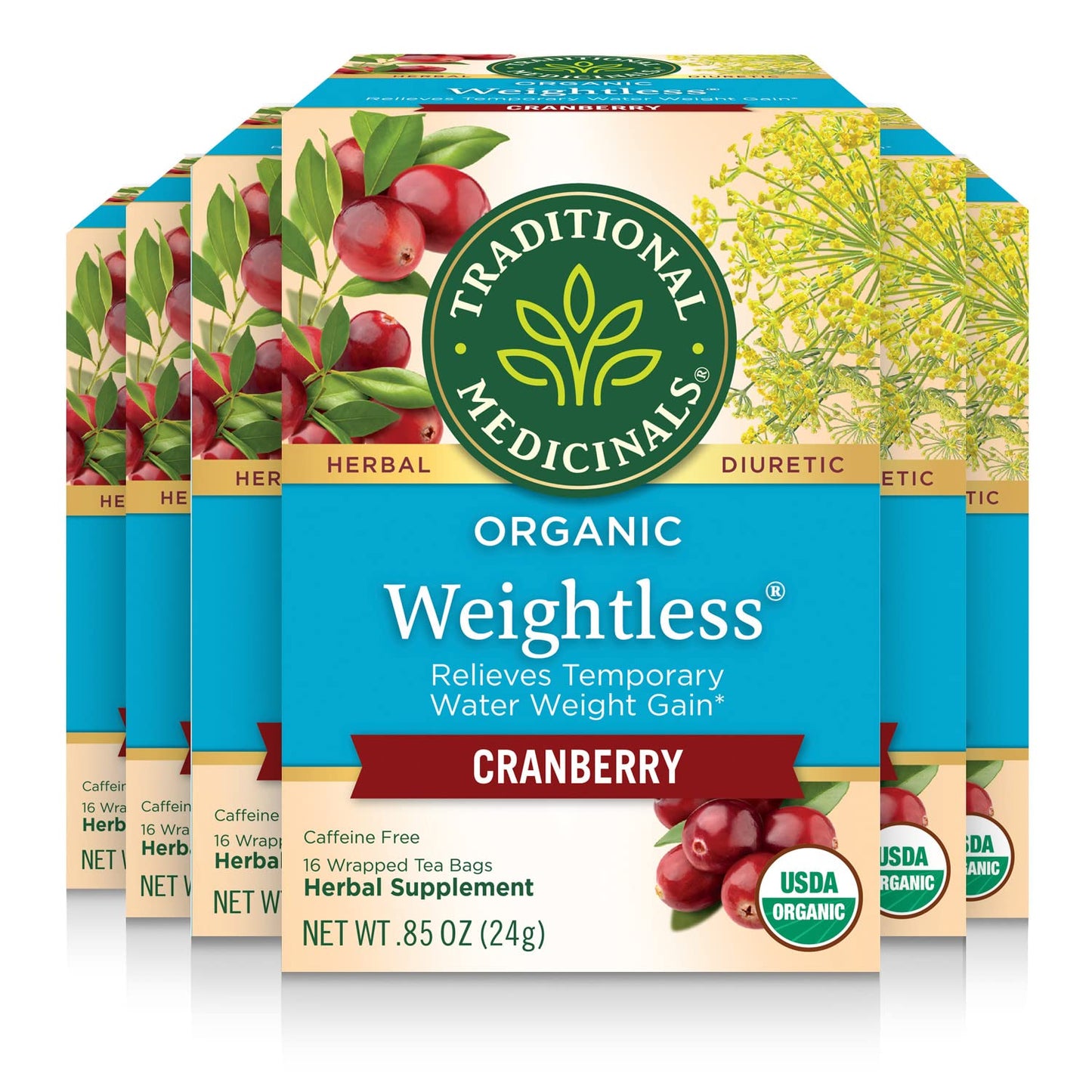 Traditional Medicinals Tea, Organic Roasted Dandelion Root, Supports Kidney Function & Healthy Digestion, 96 Tea Bags (6 Pack) - Nirvana Guru
