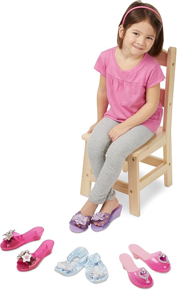 Melissa & Doug Dress-Up Shoes Set for Kids (4 Pairs) – Step In Style! High-Heeled Role Play Shoes – Pretend Play Costume Accessories for Toddlers & Preschool Ages 3+ nirvanaguru