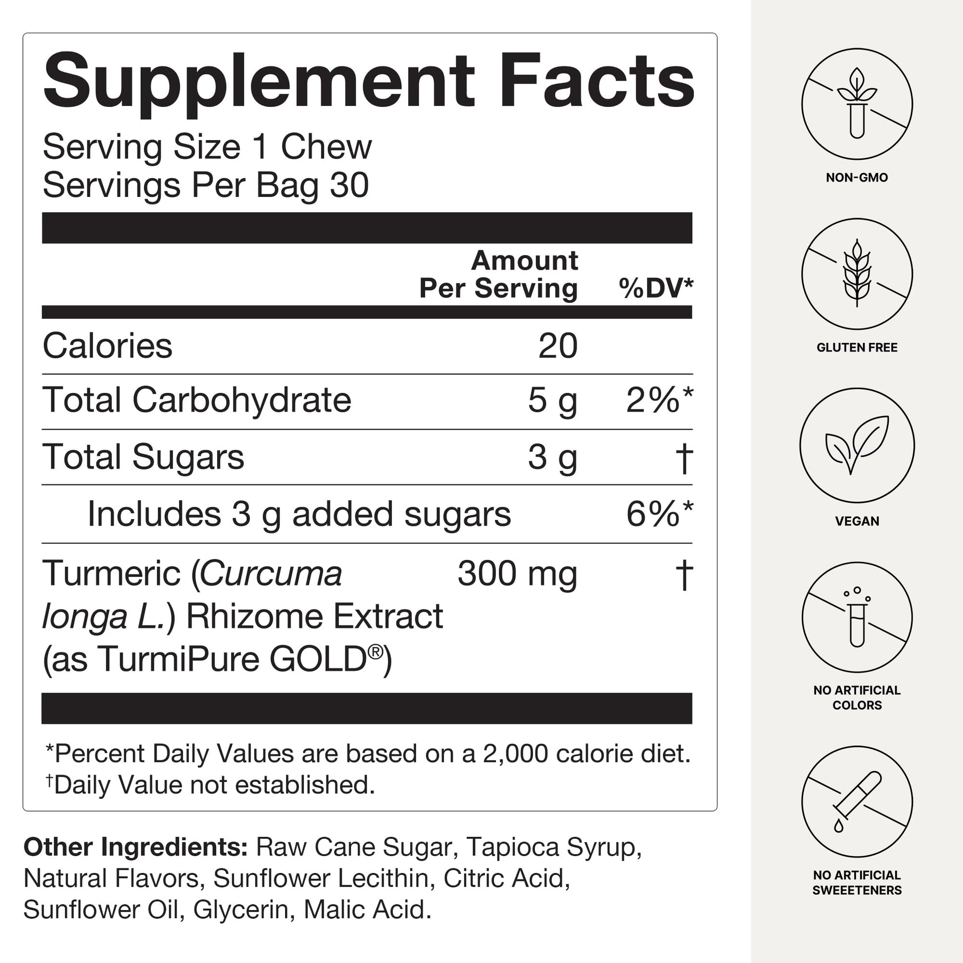HumanN Turmeric Chews Supplement – Clinically Studied High Absorption Curcumin Complex - Orange Citrus Flavor – from SuperBeets Makers – Joint Health – 30 Count - Nirvana Guru