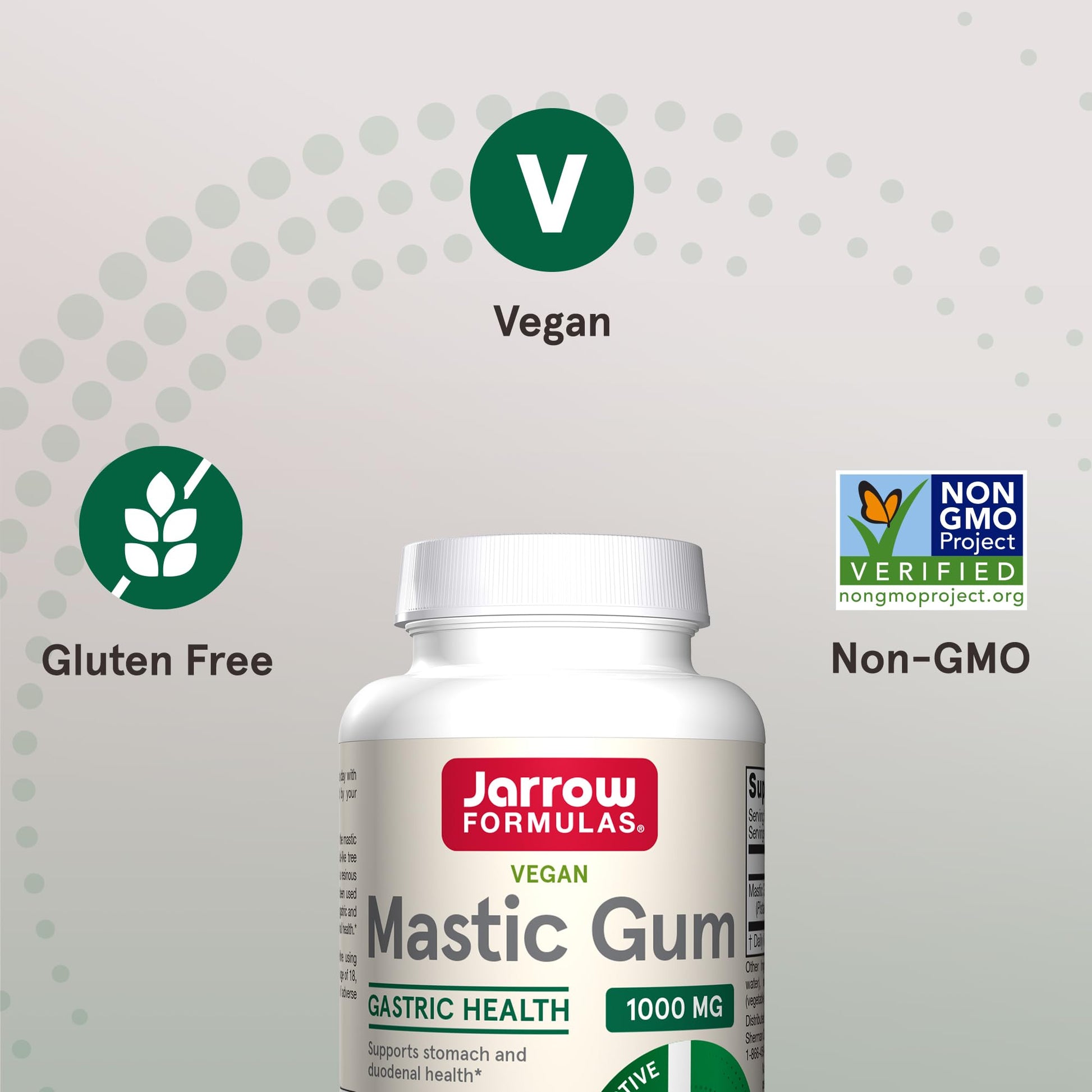 Jarrow Formulas Mastic Gum 1000 mg, Dietary Supplement for Gastrointestinal Health Support, 60 Veggie Capsules, 30 Day Supply - Nirvana Guru