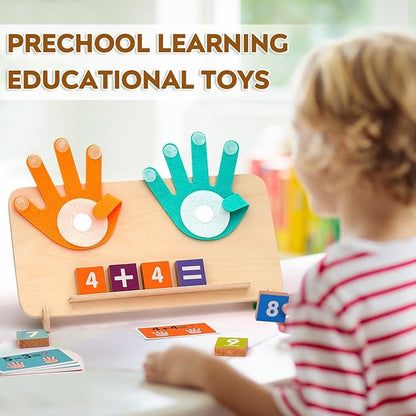 Preschool Learning Toys for Toddlers 2-4, Educational Math manipulatives Number Counting Blocks for Kids, Montessori Toys for 3-5 Year Old Boys Girls Birthday Gifts nirvanaguru