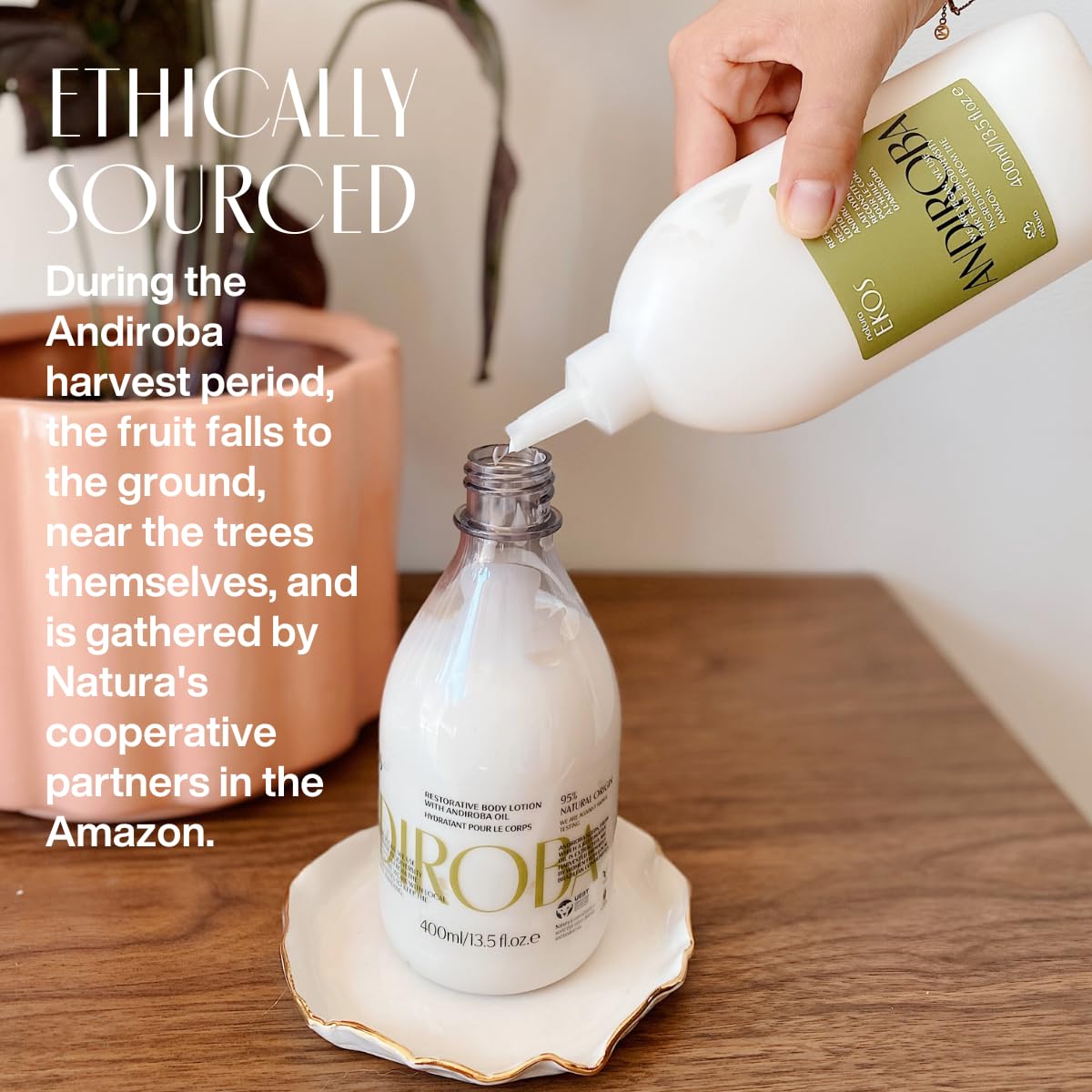 natura - Ekos Tukumã Replenishing Body Lotion - Vegan Skin Care - Moisturize & Improve Skin Texture - Boost Hyaluronic Acid - Brazilian Beauty Secrets - Self Care & Body Care - 13.5 fl oz (400ml) - Nirvana Guru