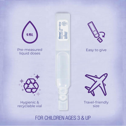 Boiron SleepCalm Kids Liquid Doses Sleep Aid for Deep, Relaxing, Restful Nighttime Sleep - Melatonin-Free and Non Habit-Forming - 15 Count - Nirvana Guru