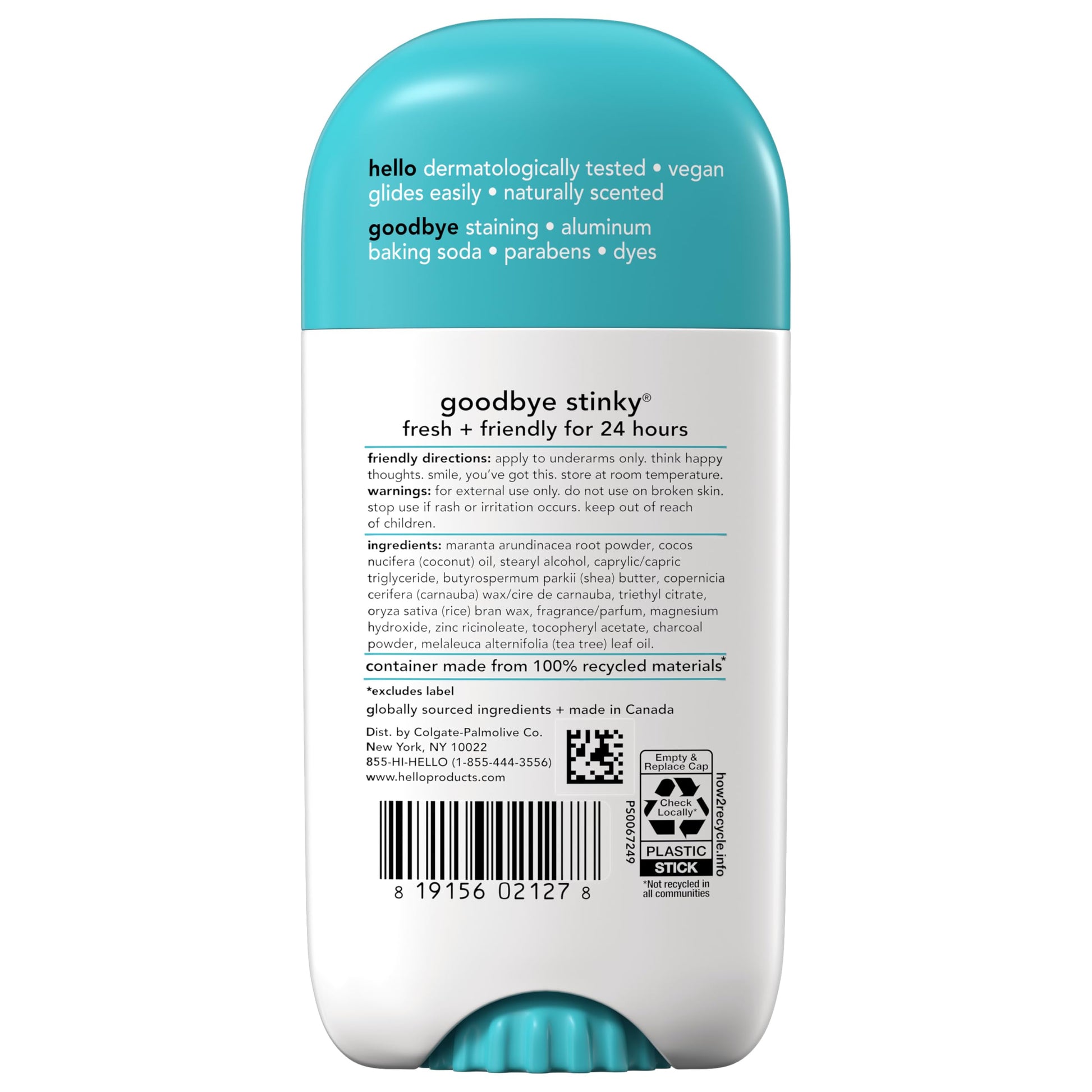 hello Sweet Coconut Deodorant With Shea Butter for Women + Men, Aluminum Free, Baking Soda Free, Parabens Free, 24 Hour Odor Protection, 2.6 Ounce, 2 Pack Nirvana Guru