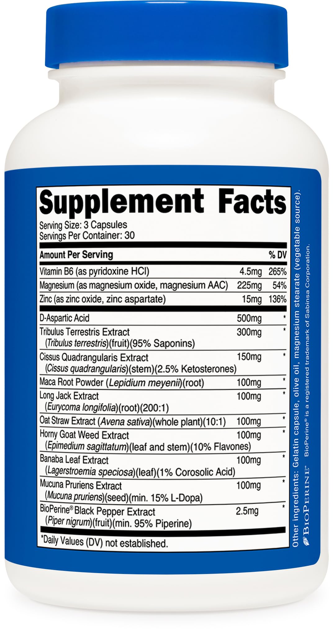 Nutricost Testosterone Support Complex (90 Capsules) -1800mg Per Serving - Nirvana Guru