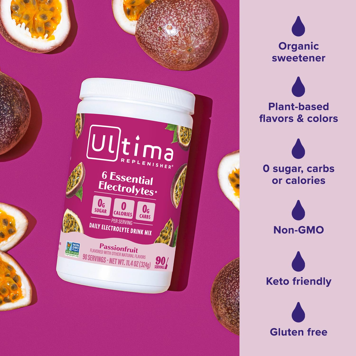 Ultima Replenisher Daily Electrolyte Powder Drink Mix – Sugar Free – Lemonade, 90 Servings – Hydration Powder with 6 Key Electrolytes and Trace Minerals – Keto Friendly, Vegan, Non-GMO - Nirvana Guru