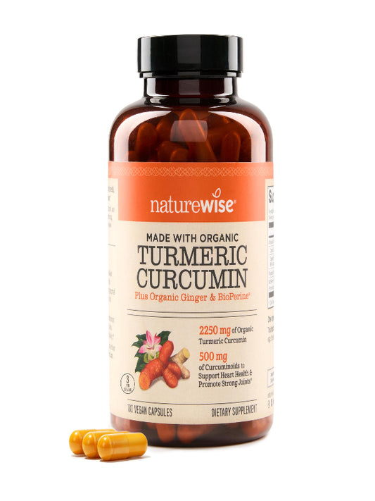 NatureWise Curcumin Turmeric 2250mg - 95% Curcuminoids & BioPerine Black Pepper Extract for Advanced Absorption - Daily Joint and Immune Health Support - Vegan, Non-GMO, 180 Count[60-Day Supply] Nirvana Guru