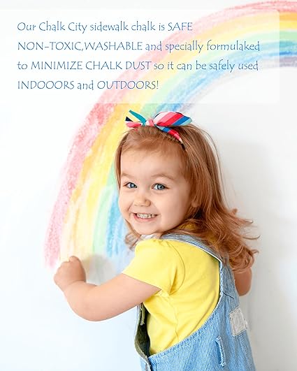 NewFamily Dustless Chalk for Kids, Colored Sidewalk Chalk With Holder,Non-Toxic Washable Toddlers Chalks Drawing Writing for Outdoor Art Play,Blackboard(12 Pcs) nirvanaguru