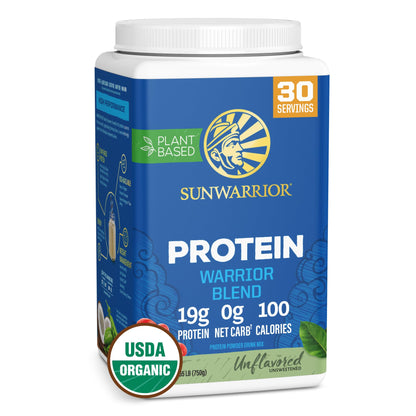 Organic Plant Based Protein Powder | Vegan Organic Protein Powder Vanilla Flavored with BCAA Amino Acids & Hemp Seed Pea Blend | Non-GMO Soy Dairy Filler & Gluten Free (Vanilla, 32 Servings) - Nirvana Guru