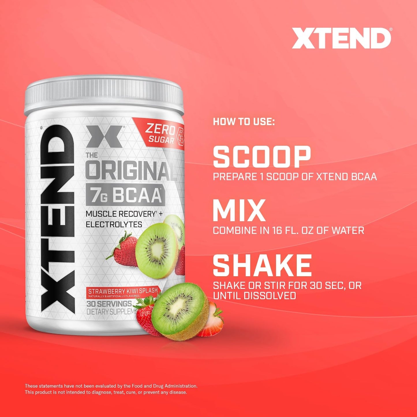 Original BCAA Powder Airheads Candy Flavor, 7g BCAA and 2.5g L-Glutamine, Sugar Free Post Workout Muscle Recovery Drink with Amino Acids for Men & Women, 30 Servings Nirvana Guru