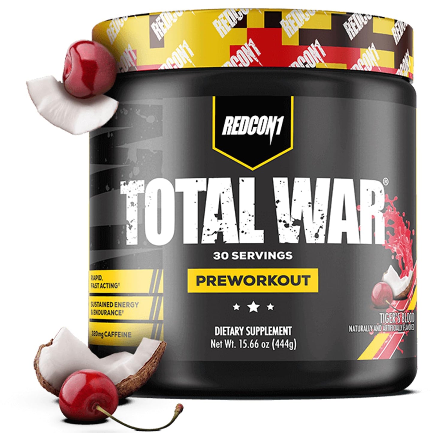 REDCON1 Total War Pre Workout Powder, Blue Lemonade - Beta Alanine + Citrulline Malate Keto Friendly Preworkout for Men & Women with 320mg of Caffeine - Fast Acting (30 Servings) Nirvana Guru