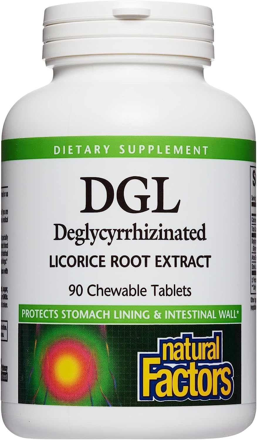 Natural Factors Chewable DGL 400 mg, Licorice Extract for Healthy Digest, 180 Chewable Tablets - Nirvana Guru