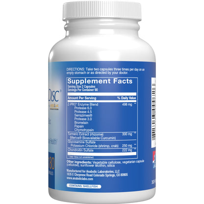 Nutra Disc & Joint Support Supplement - Clinically Formulated Restorative Cartilage Ligament and Tendon Supplement with Patented Meriva Curcumin & Glucosamine and Chondroitin for Adults - 45 Servings Nirvana Guru