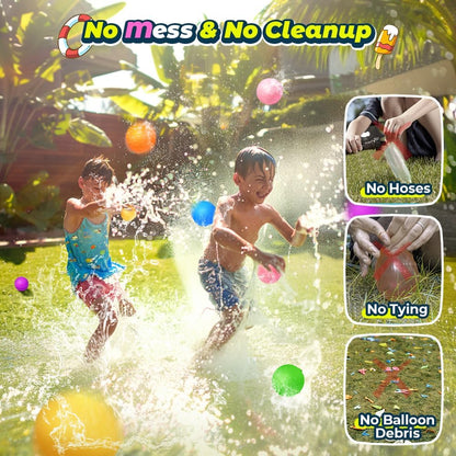 12Pcs Reusable Water Balloons, Pool Beach water Toys for Boys and Girls, Outdoor Summer Toys for Kids Ages 3-12 Nirvana Guru