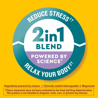 Nature Made Wellblends Calm & Relax, Ashwagandha 125mg, Magnesium 300 mg, 54 Vegetarian Capsules - Nirvana Guru