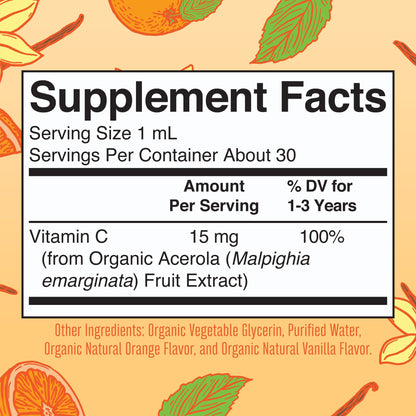 MaryRuth Organics Toddler Vitamin C Drops | USDA Organic Vitamin C Liquid Drops for Toddler | Ages 1-3 Years | Vitamin for Immune Support & Overall Health | Vegan | Non-GMO | Gluten Free | 30 Servings - Nirvana Guru