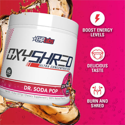 EHP Labs OxyShred Pre Workout Powder - Preworkout Powder with L Glutamine & Acetyl L Carnitine, Energy Boost Drink - Mango, 60 Servings Nirvana Guru
