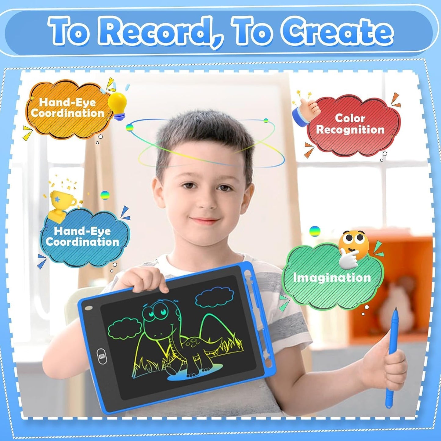12 Pack LCD Writing Tablet for Kids, 8.5 Inch Colorful Doodle Board Drawing Tablet, Erasable Doodle Pad for Toddlers, Educational Learning Toys Birthday Gifts for Boys Girls Age 3 4 5 6 7 8 Nirvana Guru