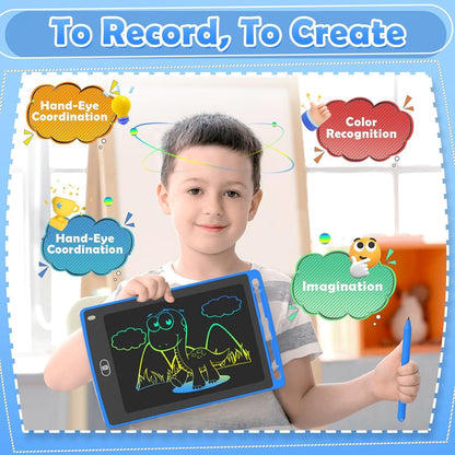 12 Pack LCD Writing Tablet for Kids, 8.5 Inch Colorful Doodle Board Drawing Tablet, Erasable Doodle Pad for Toddlers, Educational Learning Toys Birthday Gifts for Boys Girls Age 3 4 5 6 7 8 Nirvana Guru