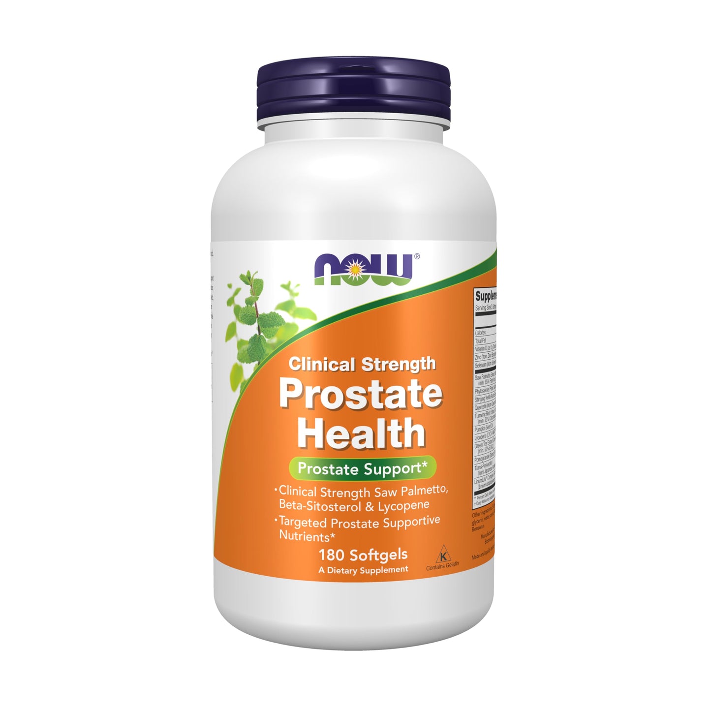 NOW Foods Supplements, Prostate Health, Clinical Strength Saw Palmetto, Beta-Sitosterol & Lycopene, 180 Softgels - Nirvana Guru