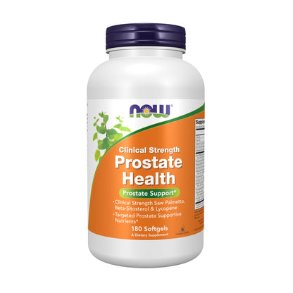 NOW Foods Supplements, Prostate Health, Clinical Strength Saw Palmetto, Beta-Sitosterol & Lycopene, 180 Softgels - Nirvana Guru