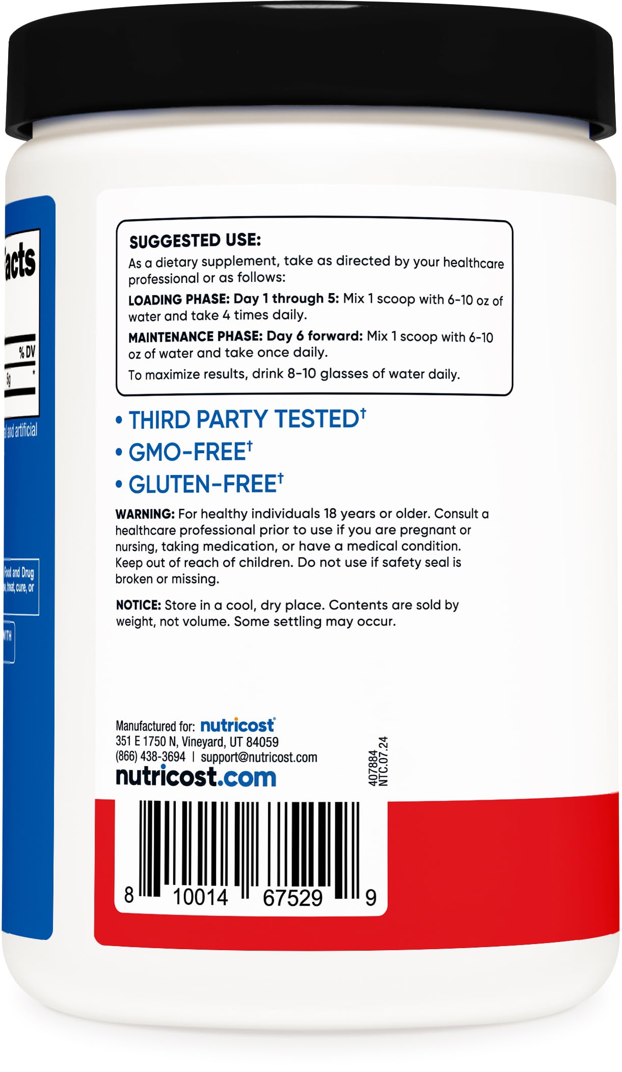 Nutricost Creatine Monohydrate Micronized Powder 500G, 5000mg Per Serv (5g) - 100 Servings, 17.9 Oz Nirvana Guru