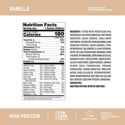 SlimFast Protein Shake with Caffeine, Caramel Macchiato- 20g Protein, Meal Replacement Shakes, High Protein with Low Carb and Low Sugar, 24 Vitamins and Minerals, 12 Count (Pack of 1)