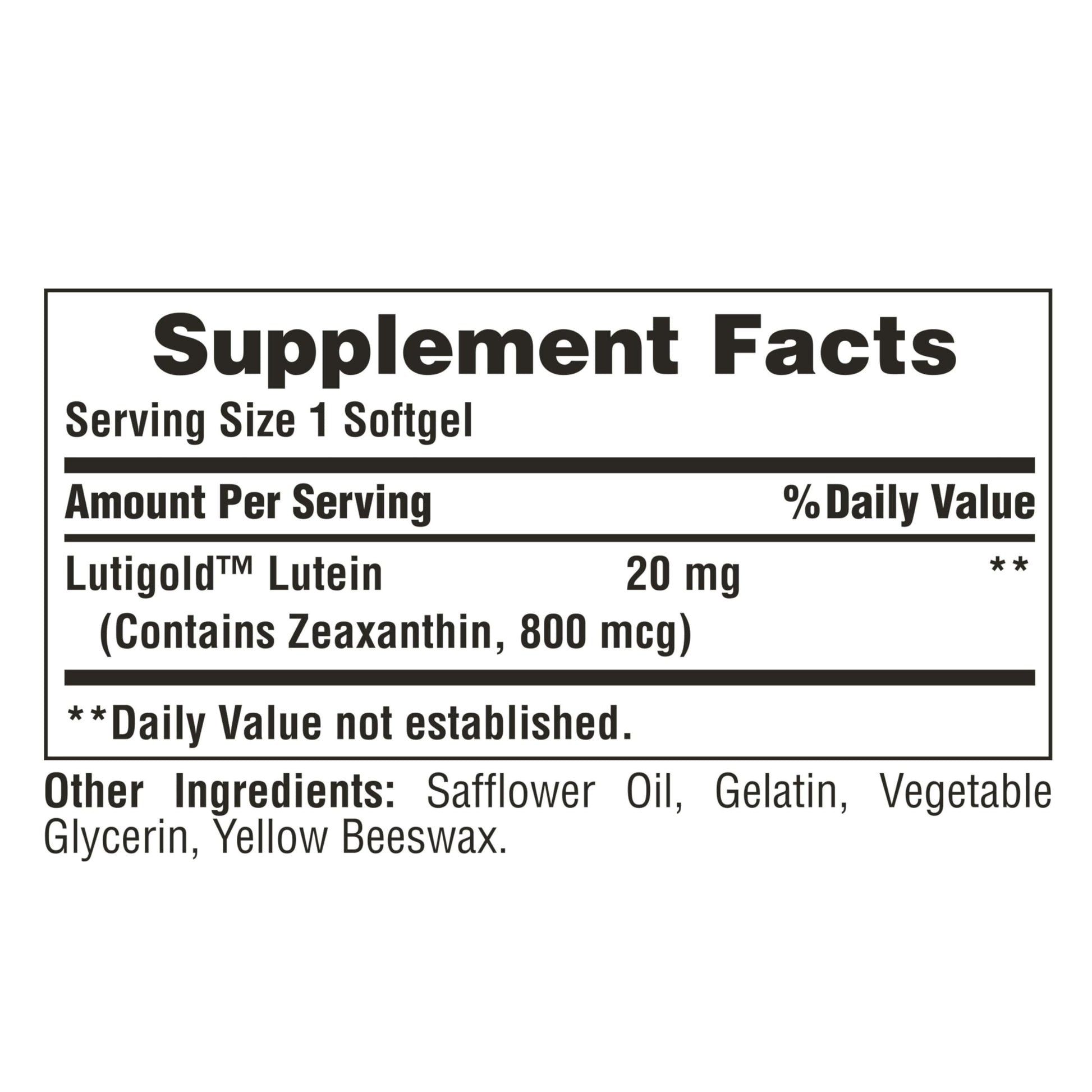 Puritan's Pride Premium Lutigold Lutein Carotenoid 40mg with Zeaxanthin for Men and Women, Dietary Supplement for Eye Health Support, 8 Month Supply, 120 Easy-to-Swallow Softgels Nirvana Guru