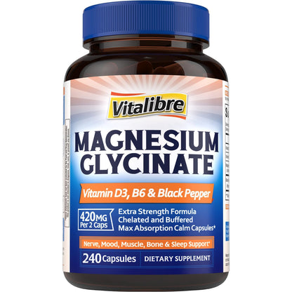 10 in 1 Magnesium Complex, 420mg Elemental Magnesium | Ultra Strength, Max Absorption | Chelated Magnesium Supplement for Sleep, Nerves & Heart Health | Non-GMO, 120 Vegan Capsules Nirvana Guru