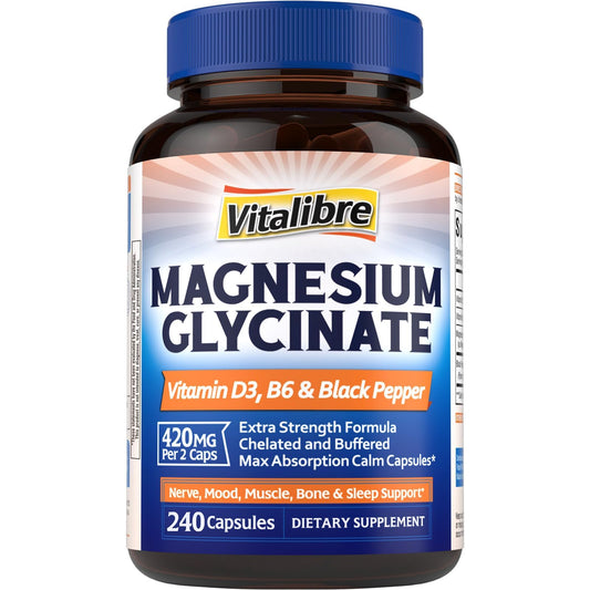10 in 1 Magnesium Complex, 420mg Elemental Magnesium | Ultra Strength, Max Absorption | Chelated Magnesium Supplement for Sleep, Nerves & Heart Health | Non-GMO, 120 Vegan Capsules Nirvana Guru