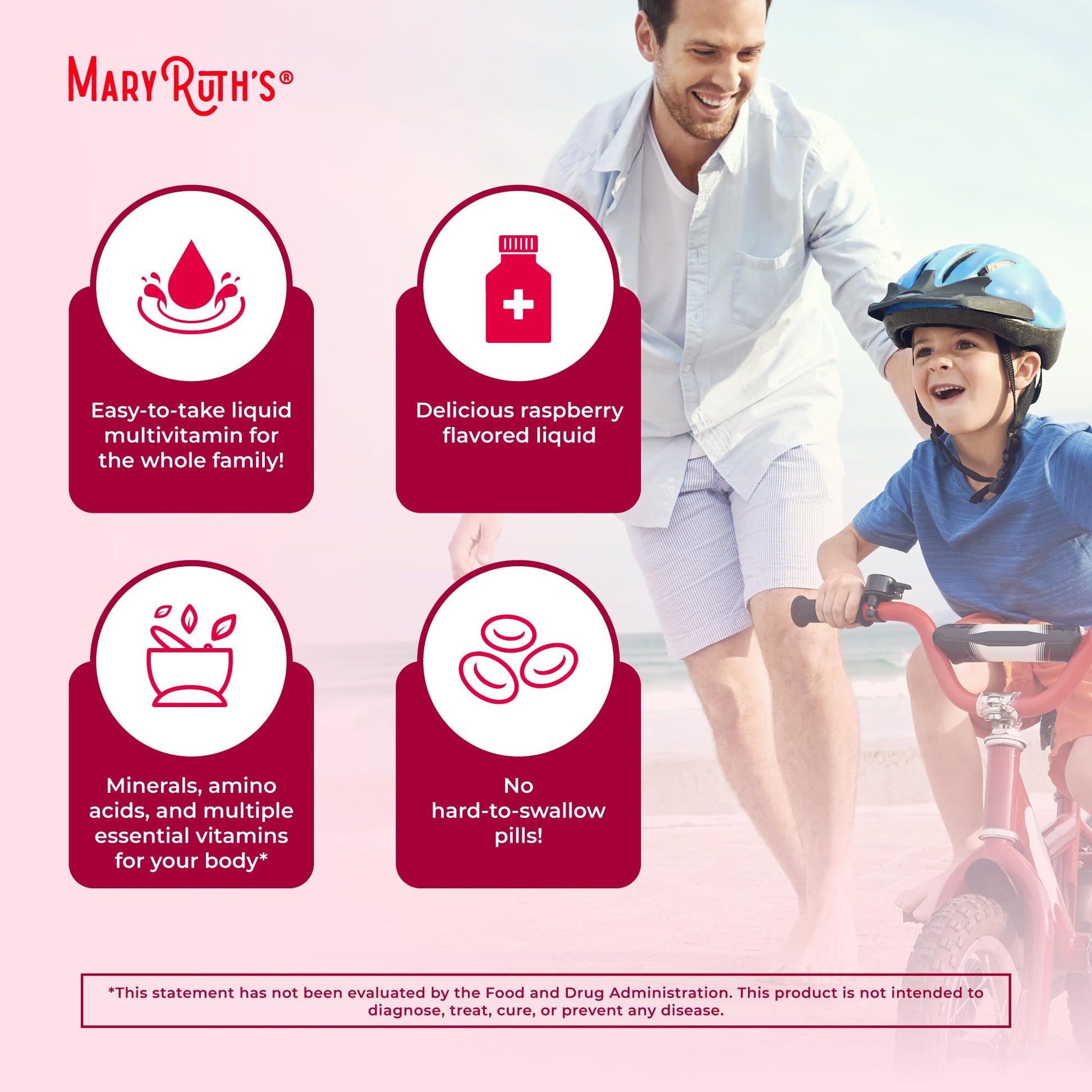 Multivitamin for Women, Men & Kids by MaryRuth's | Liquid Morning Multivitamin | Mens, Womens Vitamins | Vitamin A C D E B6 B12 Biotin Zinc | Beauty | Vegan | Non-GMO | Gluten Free | 15 Servings - Nirvana Guru