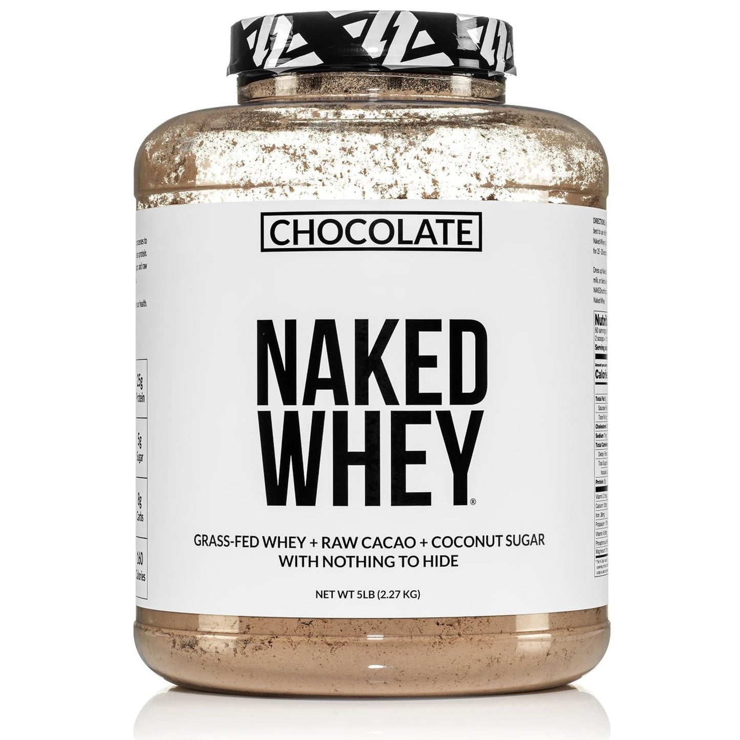 NAKED Whey Vanilla Protein Powder - Only 3 Ingredients - Grass Fed Whey Protein Powder, Vanilla Flavor, and Organic Coconut Sugar, No GMO, No Soy, and Gluten Free - 24 Servings