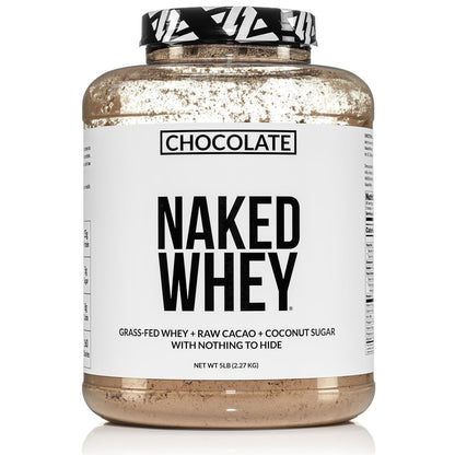 NAKED Whey Vanilla Protein Powder - Only 3 Ingredients - Grass Fed Whey Protein Powder, Vanilla Flavor, and Organic Coconut Sugar, No GMO, No Soy, and Gluten Free - 24 Servings
