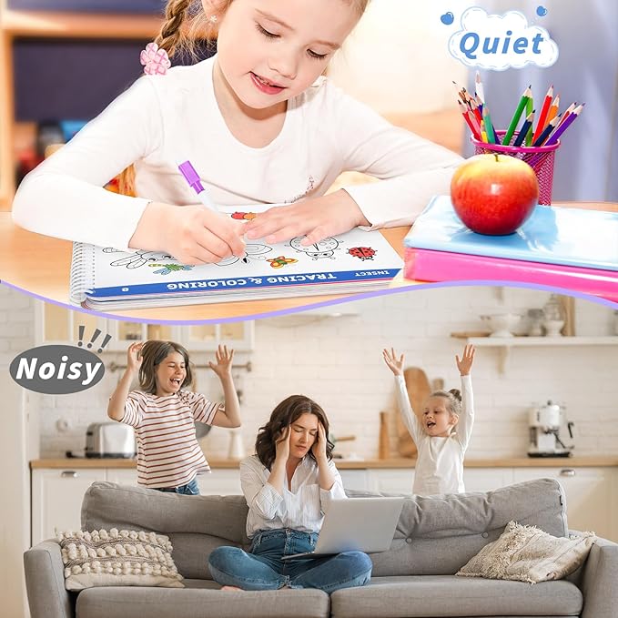 Preschool Learning Activities Educational Workbook: Preschool Handwriting Tracing Books | Autism Learning Materials | Alphabet Learning Toys | Pre k Workbooks | Montessori Busy Book for Kids Ages 3-5 nirvanaguru