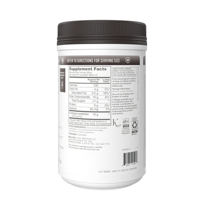 Vital Proteins Collagen Coffee Creamer, Coconut Milk based & Low Sugar Powder with Collagen Peptides Supplement - Supporting Healthy Hair, Skin, Nails with Energy-Boosting MCTs - Mocha 11.2oz - Nirvana Guru