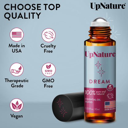 UpNature Lavender Essential Oil Pure Roll On - 100% Natural Lavender Oil for Skin