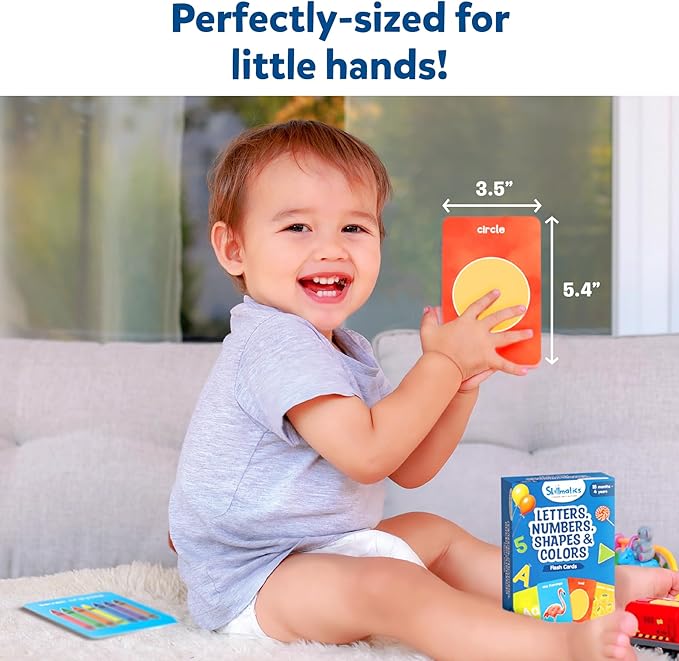 Skillmatics Thick Flash Cards for Toddlers - Letters, Numbers, Shapes & Colors, Montessori Toys, Preschool Learning Activities, Learning Aids, Gifts for Kids Ages 1, 2, 3, 4 Years nirvanaguru