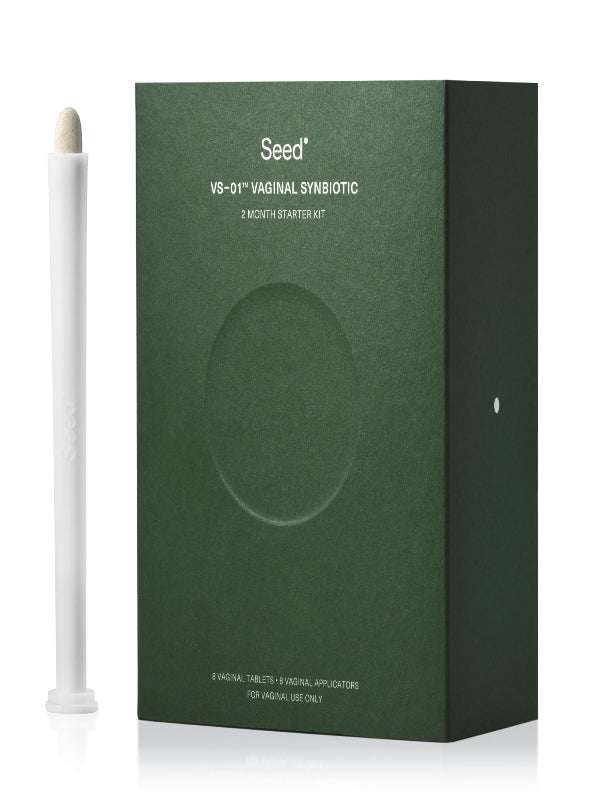 Seed VS-01 Vaginal Synbiotic - Prebiotic & Probiotic for Women - L. Crispatus Probiotic Suppositories for Vaginal Health, pH, & Yeast Balance - 8 Suppositories (60-Day Supply) - Nirvana Guru