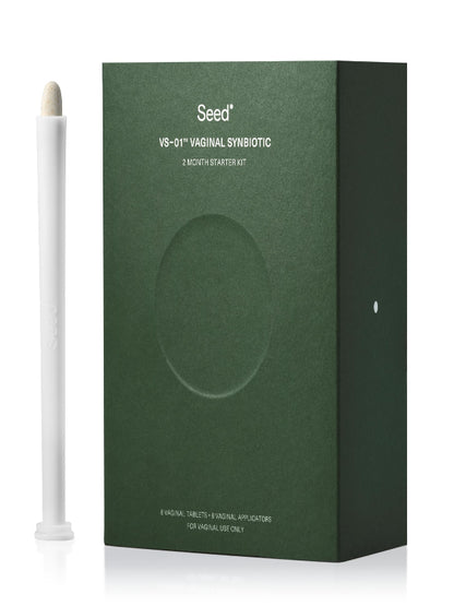 Seed VS-01 Vaginal Synbiotic - Prebiotic & Probiotic for Women - L. Crispatus Probiotic Suppositories for Vaginal Health, pH, & Yeast Balance - 8 Suppositories (60-Day Supply) - Nirvana Guru