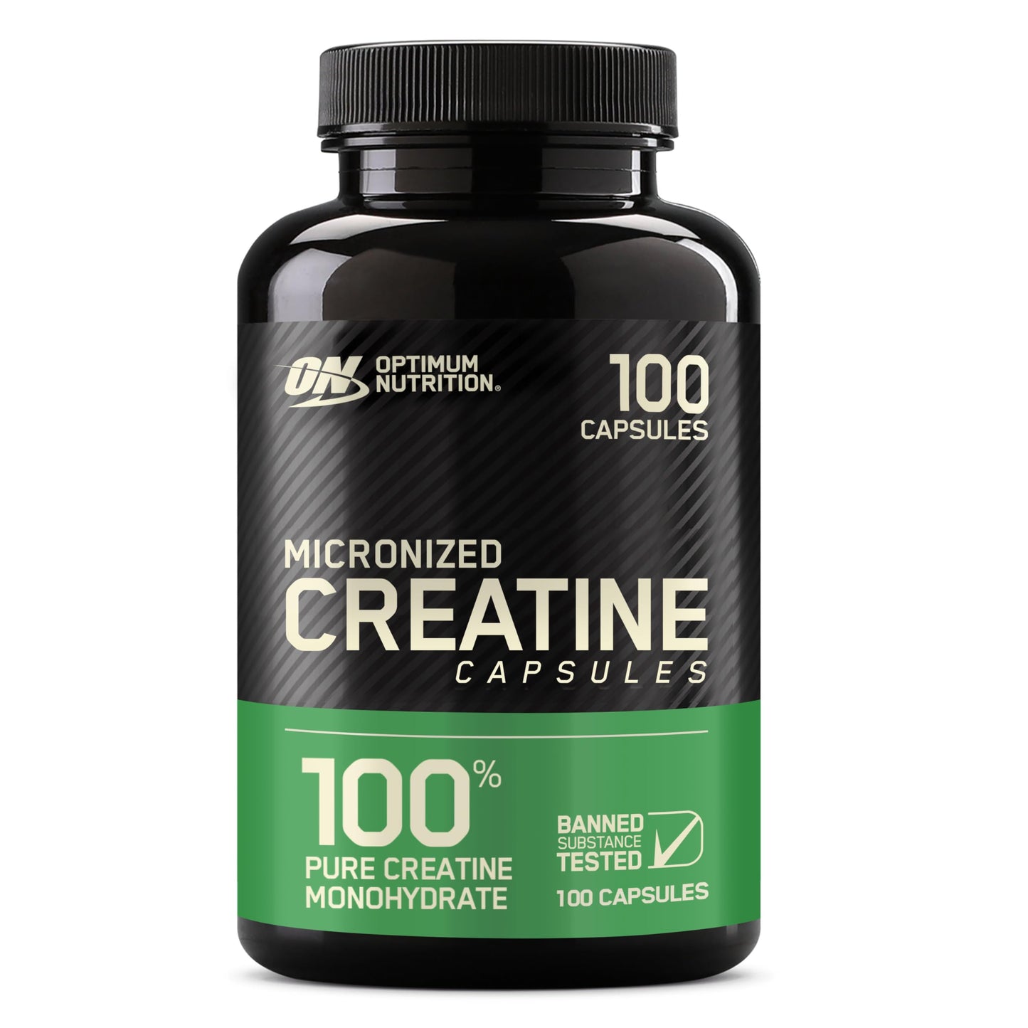 Optimum Nutrition Micronized Creatine Monohydrate Capsules, Keto Friendly, 2500mg, 100 Capsules - Nirvana Guru