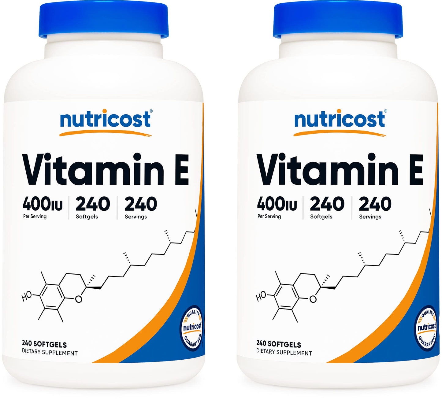 Nutricost Vitamin E 400 IU, 240 Softgel Capsules - Gluten Free, Non-GMO Nirvana Guru
