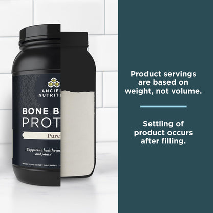 Ancient Nutrition Grass Fed, Cage Free, Bone Broth Protein Powder, 20g Protein, Hydrolyzed Collagen Peptides, Keto & Paleo Friendly, Supports Joint, Gut Health, Vanilla, 40 Servings - Nirvana Guru