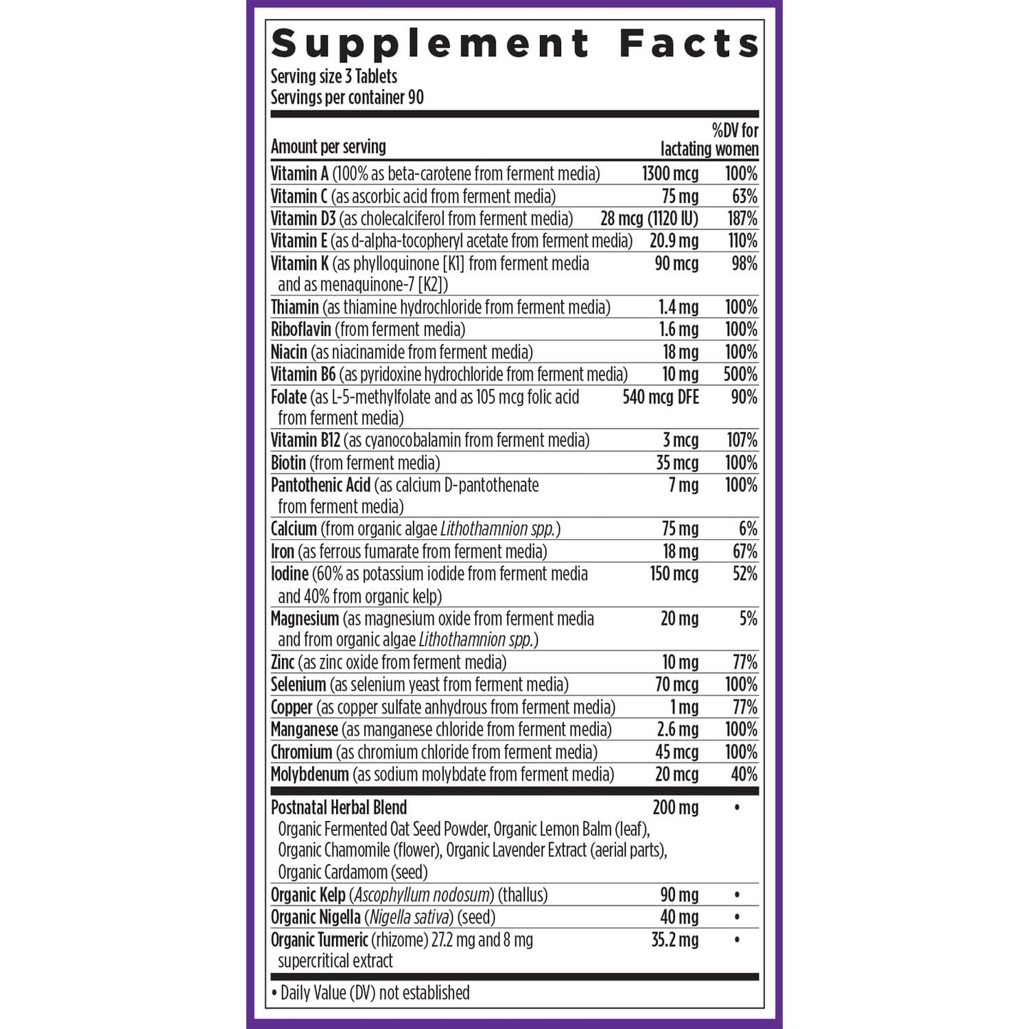 New Chapter, Postnatal Vitamins Lactation Supplement, Complete Multivitamin with Fermented Vitamin D3 + B Vitamins, Made with Organic Vegetables & Herbs, Non-GMO Ingredients, 192 Count - Nirvana Guru