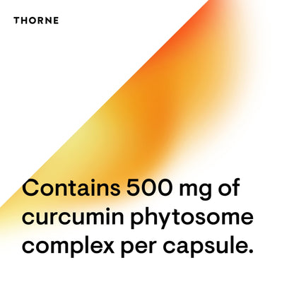 THORNE Curcumin Phytosome 1000 mg (Meriva) - Clinically Studied, High Absorption - Supports Health in Joints, Muscles, GI Tract, Liver, and Brain* - 120 Capsules - 60 Servings - Nirvana Guru
