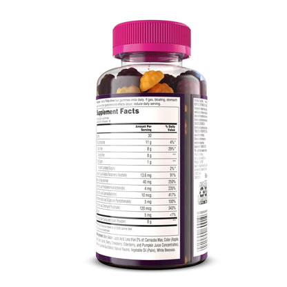 MiraFIBER Gummies, From The Gut Experts at MiraLAX, 8g of Daily Prebiotic Fiber with B Vitamins to Support Digestive Health and Metabolism, Fruit Flavored Fiber Gummies, 72 Count